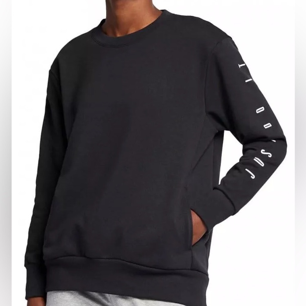 Nike Black Sweatshirt Graphic Down Sleeve